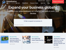Tablet Screenshot of globalization-partners.com